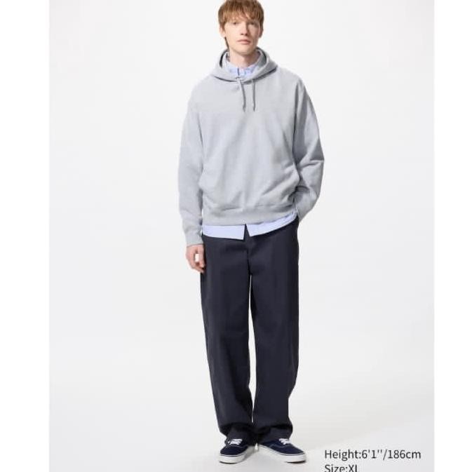 Pullover Jaket Sweat Hoodie Polos Lengan Panjang UNIQLO ORIGINAL