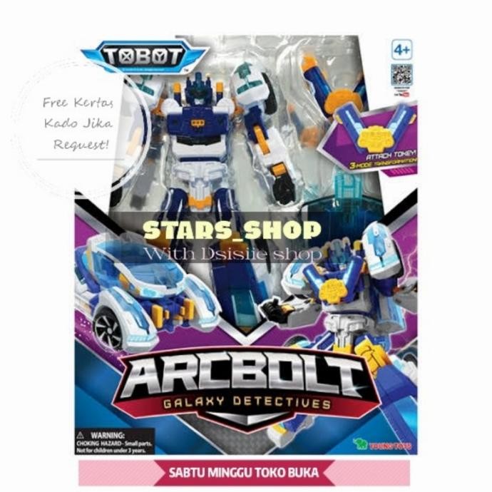 Tobot Galaxy Detectives Arcbolt With Attack Tokey 2 Mode Original Co