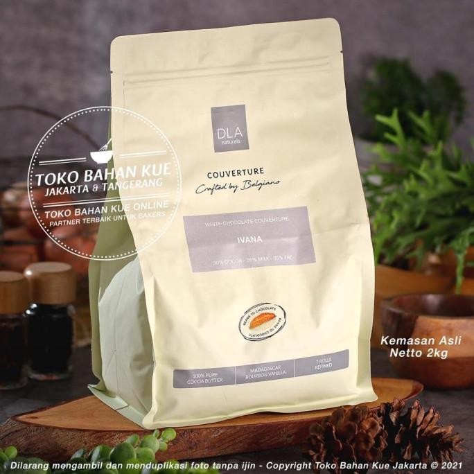 

Grosir Dla Naturals - Ivana 30% 2Kg White Chocolate Couverture Coklat Putih