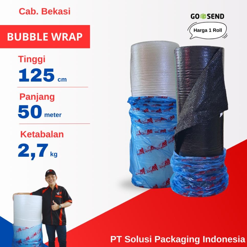 

Flyhome 1Roll Bubble Wrap Hitam Putih 2.7G 12550M U Bear N