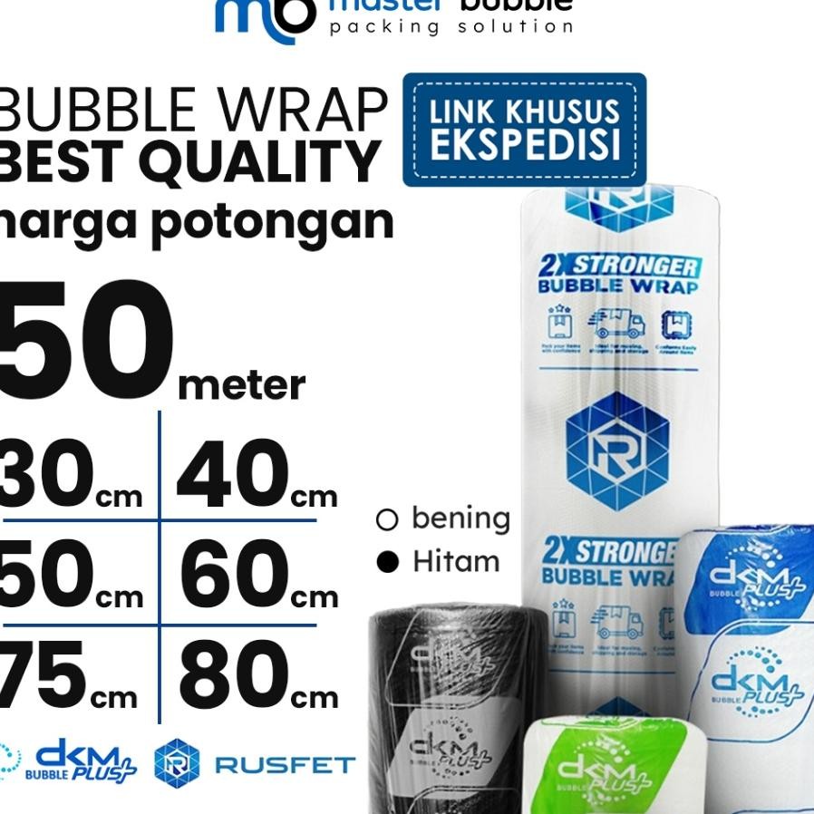 

Plati Bubble Wrap Bening Hitam Potongan Panjang 50Mtr Eono Lin Epedii
