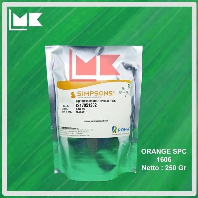 

Sale Pewarna Orange Minyak/Oil Oranye Spc Kode: 1606 (Oil Base) 250Gram