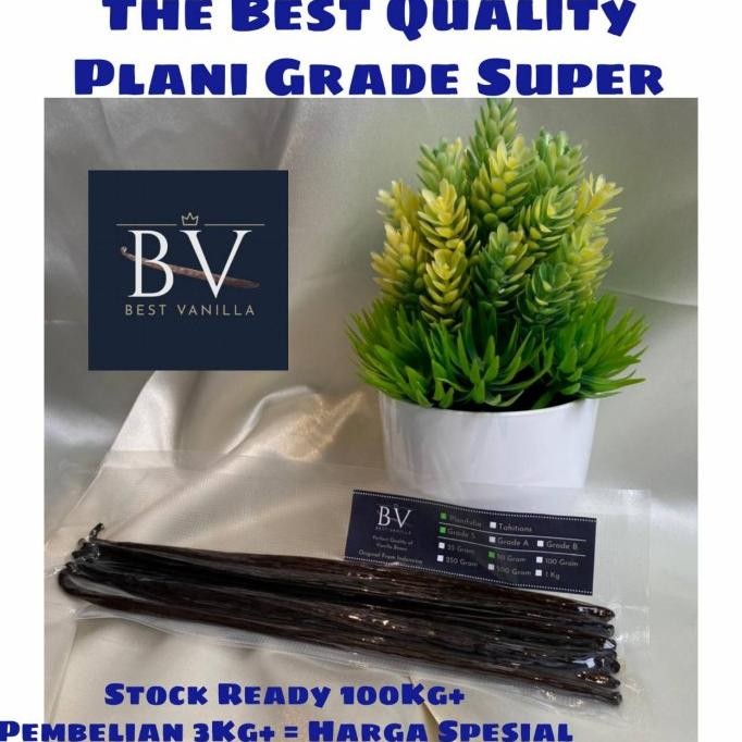 

Sale Vanilla Beans Planifolia Grade Super Gourmet (Biji Vanila 100%Organik)