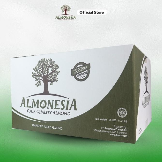 

Grosir Almond Sliced - Almonesia 11.34 Kg (25 Lbs)