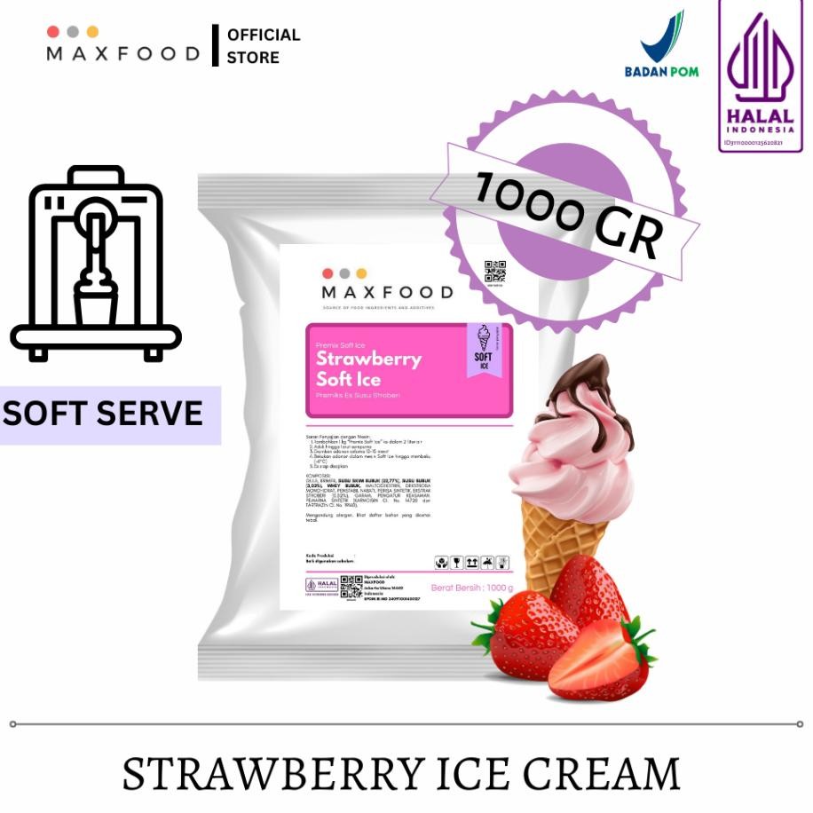 

Mafood Oft Trawberry Ice Cream Powder Bubu Oft E Rim Raa Troberi 1 G