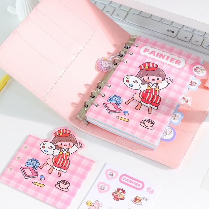

fg-87 CXV-38 Magnetic Notebook Mimi Diary / Buku Tulis Jurnal Agenda / Notebook Diary Sale Original