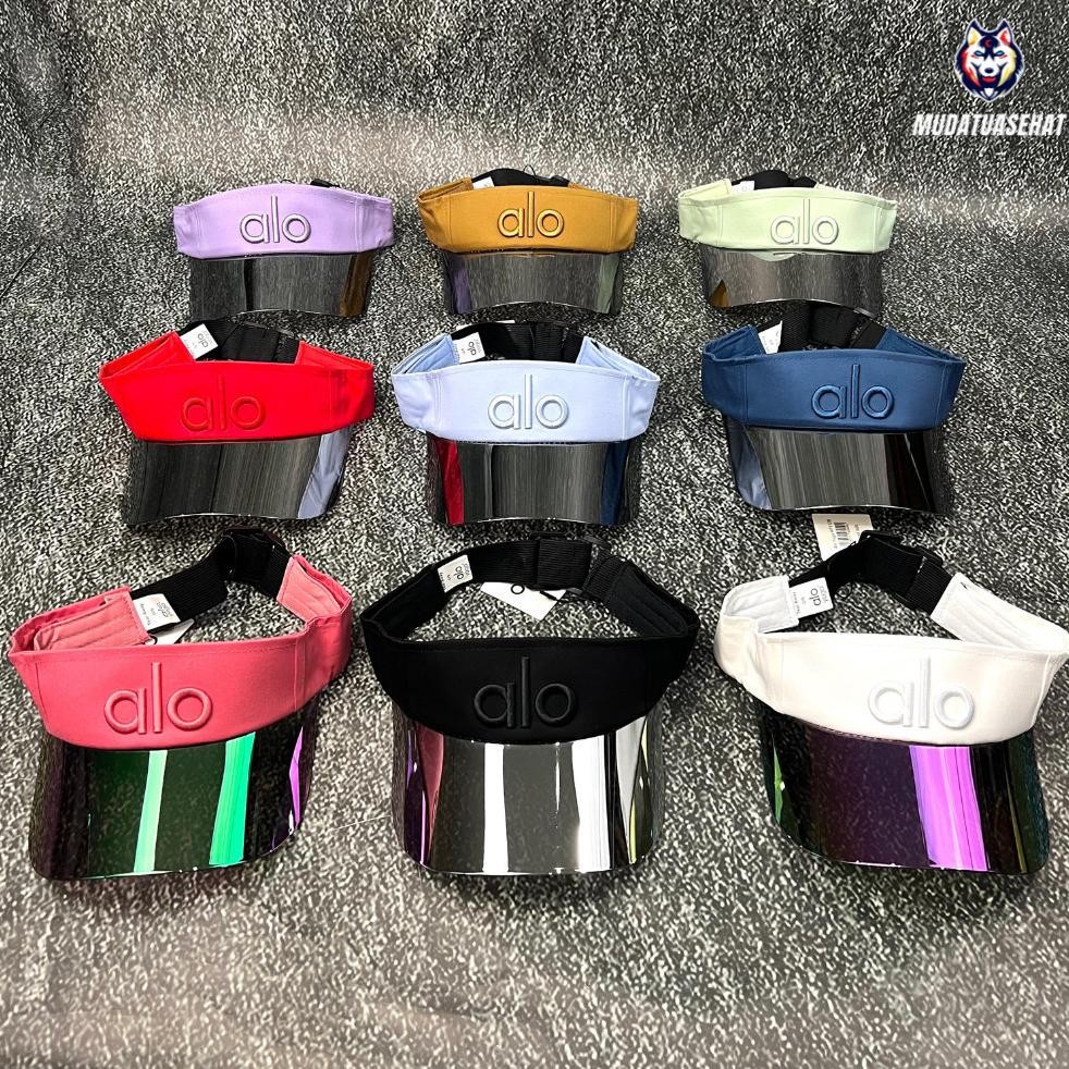 wes-24 gd-8 TOPI ALO VISOR CAP UNISEX / TOPI JOGGING / TOPI FITNESS / TOPI GOLF /  TOPI YOGA / TOPI 