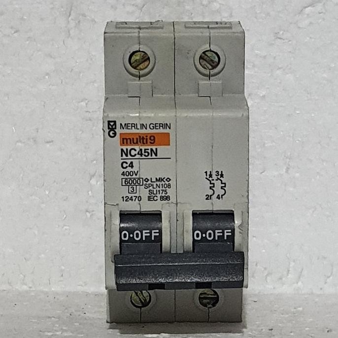 Diskon Mcb Multi9/Multi 9 Merlin Gerin Nc45N 2P 4A / Mcb Merlin Gerin 2P 4A