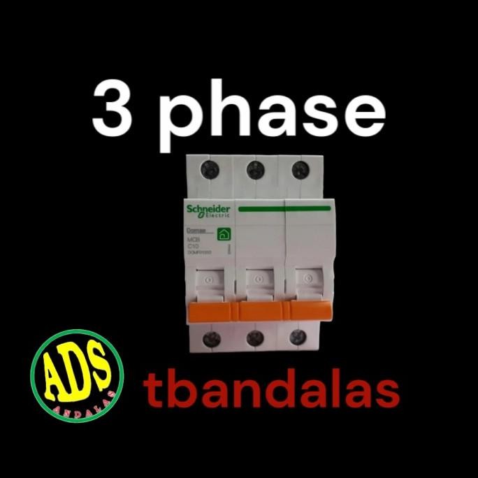 Spesial Mcb 3 Phase Schneider Merlin Gerin 6A 10A 16A 20A 25A 32A 40A 50A 63A