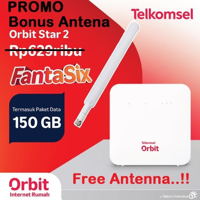 Home Router CPE Telkomsel ORBIT Star 2 HUAWEI B312 150GB Free Antena