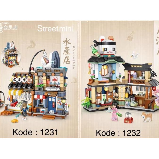 Mainan LOZ Bricks Street Mini Edition