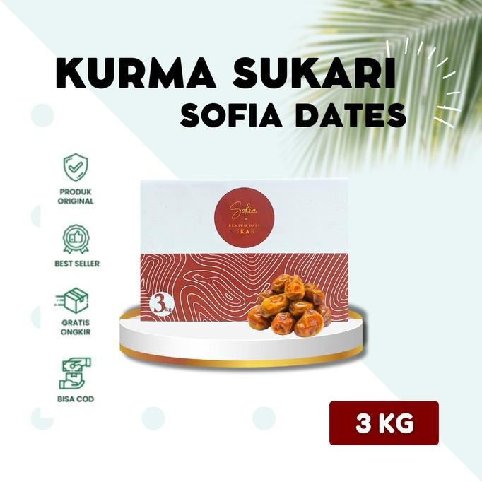 

Grosir Kurma Sofia Sukari 3Kg Asli | Korma Sukkari Premium 3Kg Sofia Original