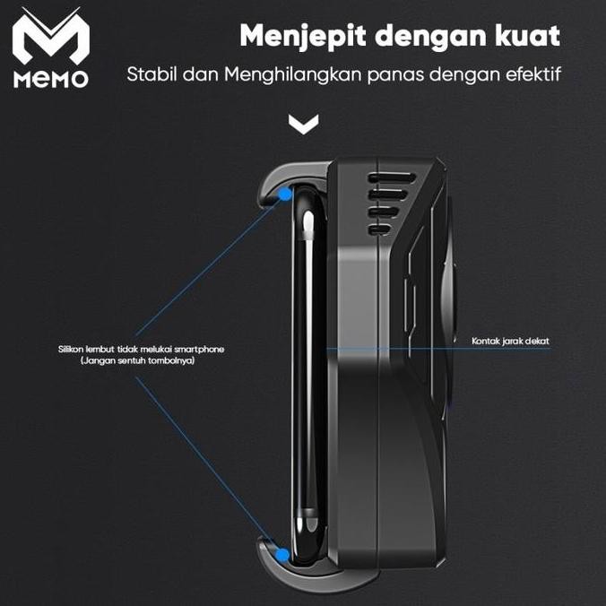 Murah Memo DL01 Cooler HP Gaming Fan Kipas Pendingin HP Cooling DL-01 DL 01 Non COD