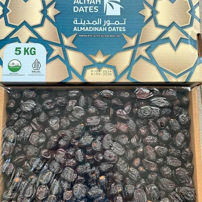 

Promo Kurma Ajwa Aliyah Almadinah Dus 5Kg Premium Almunawara Organik Aliyah Medina 5 Kg Large Medium Jumbo Almadinah Dates Korma