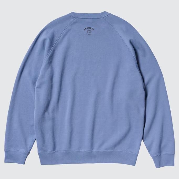UNIQLO Sweater Pria Snoopy Peanuts Lengan Panjang Blue