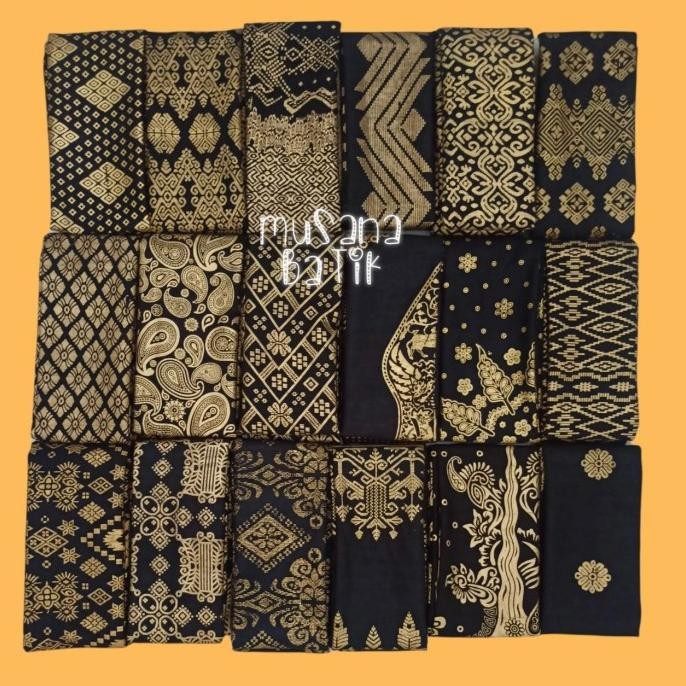 KAIN BATIK PRADA EMAS PRADA GOLD PRADA BALI GUNUNGAN WAYANG SONGKET