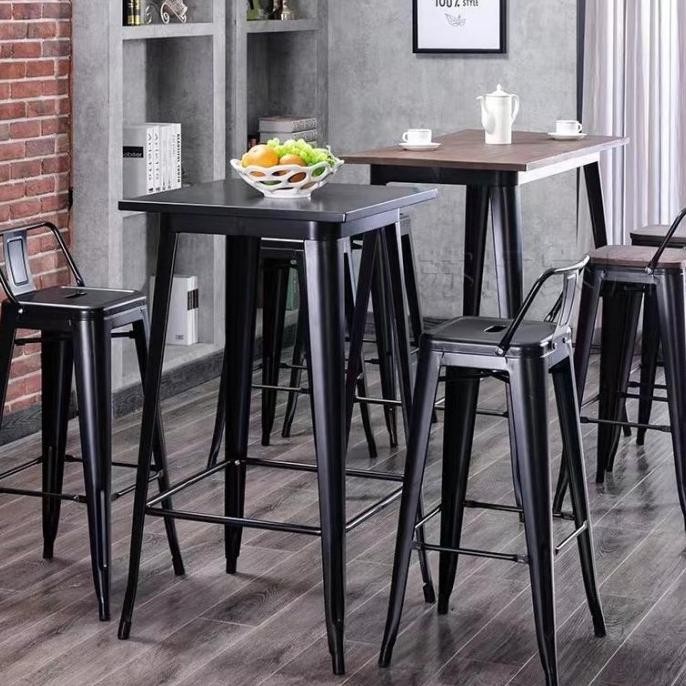 Meja Besi Hitam Meja Cafe Meja Makan Tinggi Meja Makan Meja Kursi Cafe Besi Kursi Tolix Kursi Bar