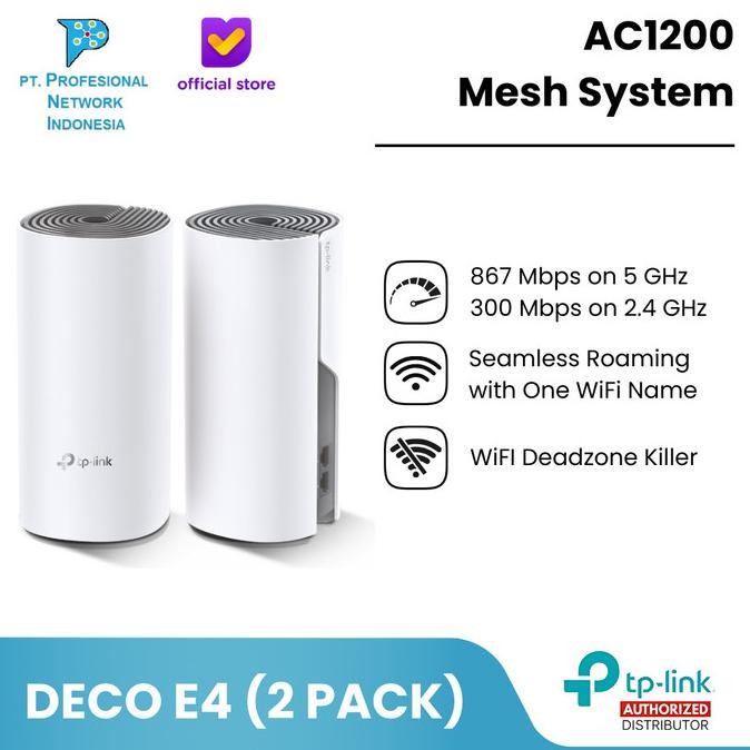 TP LINK DECO E4 / TPLINK DECO E 4 AC1200 Mesh System