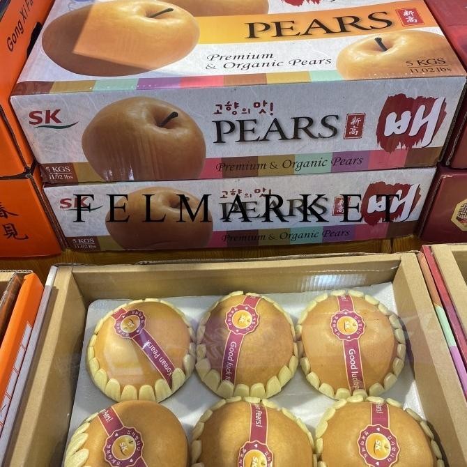 

Murah Pear Singo Korea Jumbo Organic & Premium Isi 6 Pcs/Hampers Buah Imlek