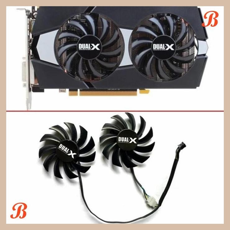 [SRP] Fan Kipas Vga saphhire dual x 75mm 4pin hd 7850 zotac Gtx 960 970 ti r7 260