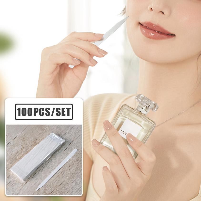 

Premium 100 Lembar Kertas Parfum Paper Strip Fragrance Test Uji Wangi / Kertas Test tester parfum / Smelling Strip Paper Tes Parfum Wangi Sampel High Quality