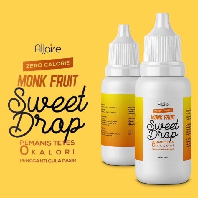 

Murah Allaire Sweet Drop Monkfruit Sweetener Lou Han Guo | Pemanis Tetes Zero Calorie Zero Glycemix | Pengganti Gula Diabetes Aman Keto 30Ml