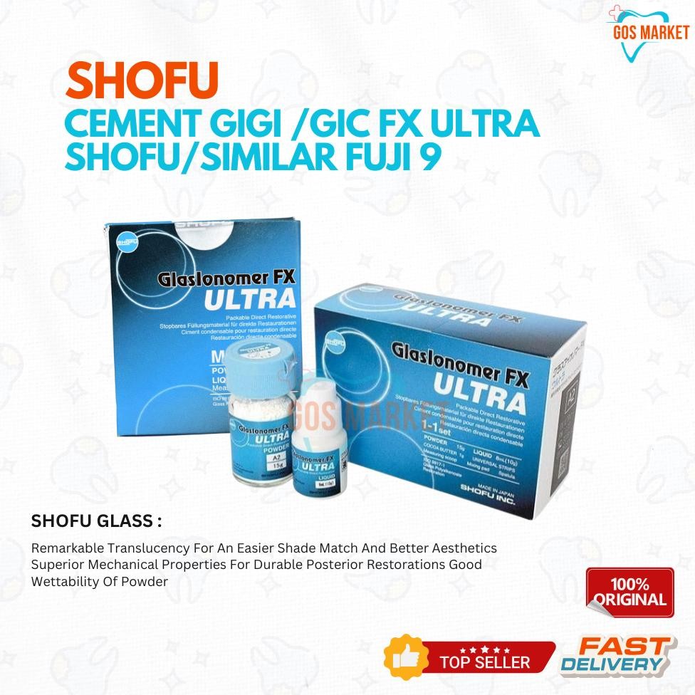 CHRIS SHOFU CEMENT GIGI /GIC FX ULTRA SHOFU/SILAR FUJI 9