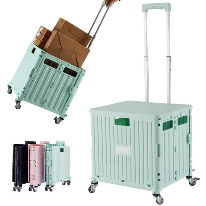 Troli Keranjang Belanja Trolly Lipat Troli Karing Troli Lipat Troli Supermarket