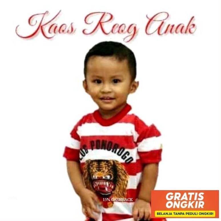 Kaos Reog Ponorogo Anak/Kaos Reog Anak Original
