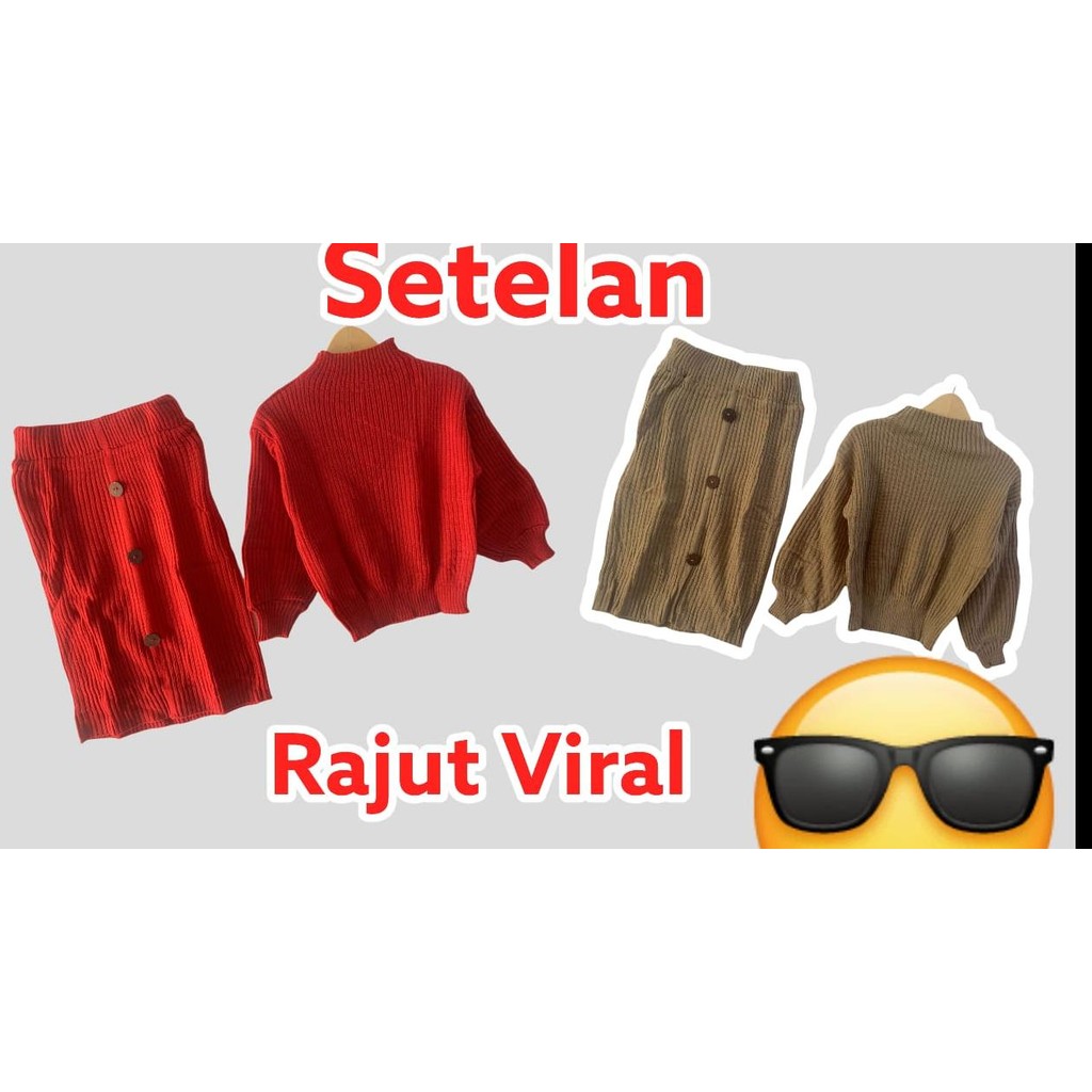 SETELAN RAJUT ANAK PEREMPUAN 16 WARNA BLOUSE DAN ROK PREMIUM/ DRESS RAJUT ANAK / BAJU ANAK 2-10 TAHU