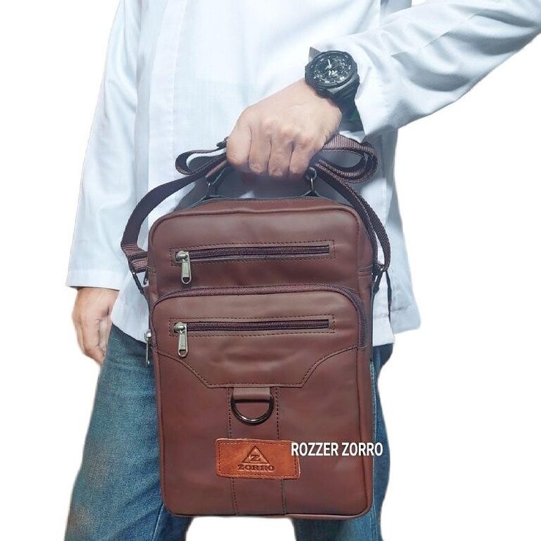 TAS KULIAH KULIT SAPI | TAS KULIT SANTRI | TAS KITAB MUAT 3 KITAB BESAR