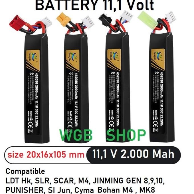 BEST BATERAI / BATTERY WGB 11.1V  1800MAH WGG