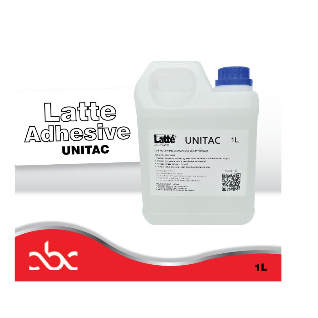 

Lem Styrofoam Gabus 1L Latte Unitac