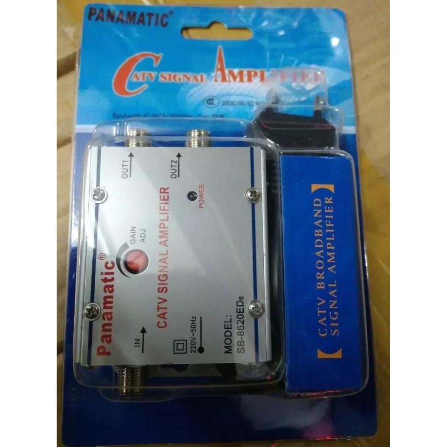 Catv Signal Amplifier - Splitter Booster 2Way - Panamatic Original