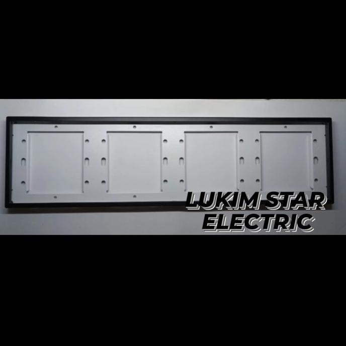 Diskon Simon I7 Black Doff Frame 4 Gang/Frame 4 Gang Simon I7 Black Doff/Hitam 4 Gang