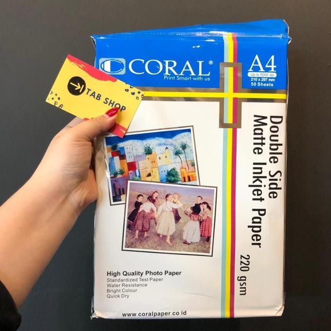 

Coral Double Side Matte Inkjet Paper A4 50 Sheets Best Seller
