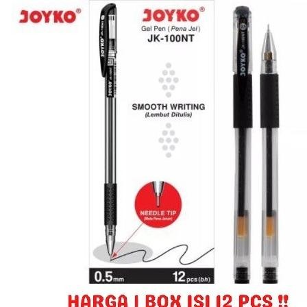 

Gel Pen Pulpen Pena Joyko JK-100NT Black 0.5 mm 1 Box 12 Pcs by Radhiant official