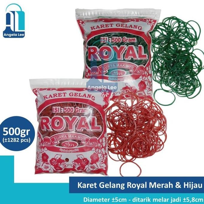 

Karet Gelang Royal Merah Hijau @ 500Gr Dapur Makanan Ikat Uang by Radhiant official