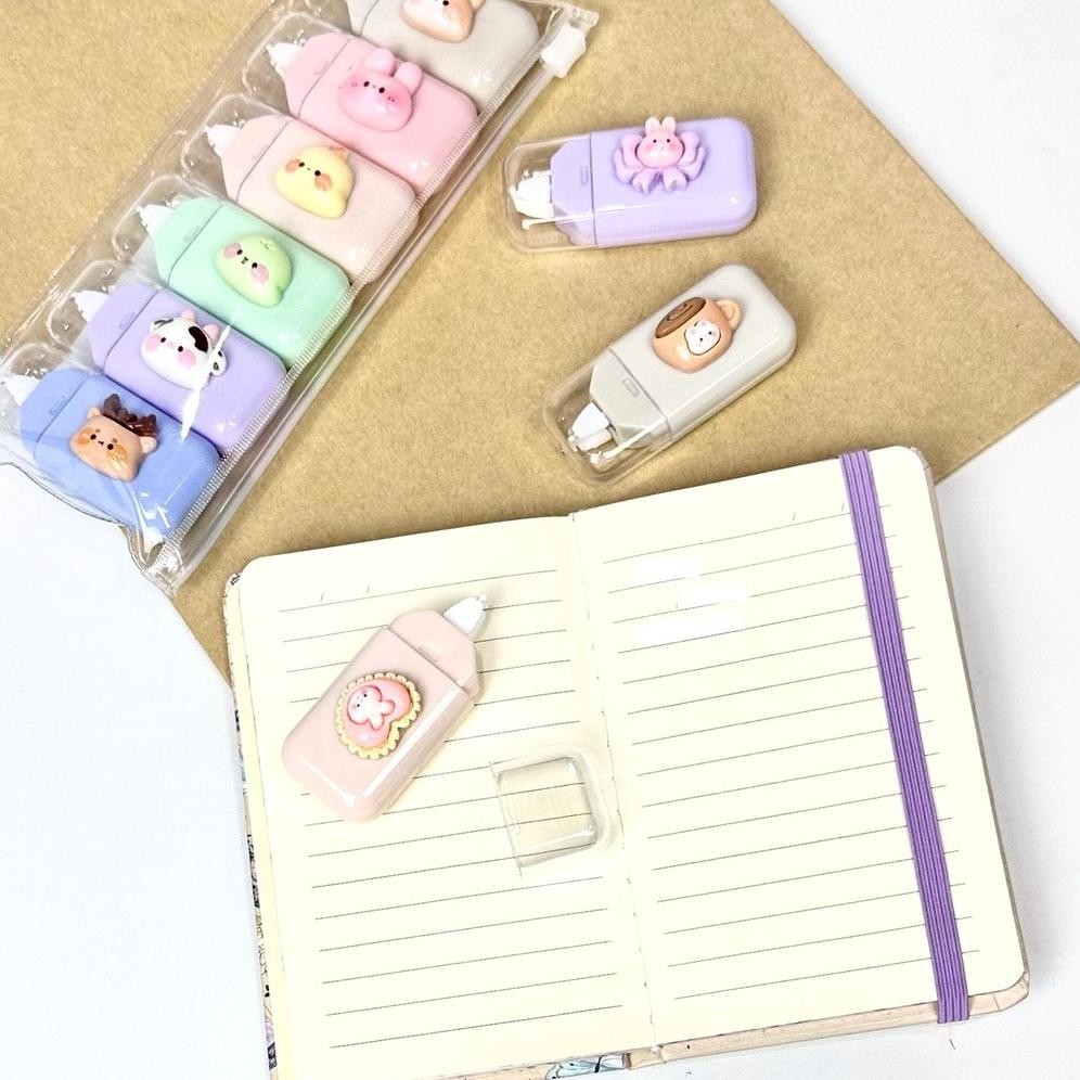 

Tw39 Hd 1Pcs Correction Tape Motif Random/Tipex Kertas/Pita Koreksi/Tip Ex