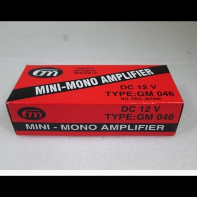 Kit Power Mini Amplifier Dc 12Volt Mono Gm 046 Original