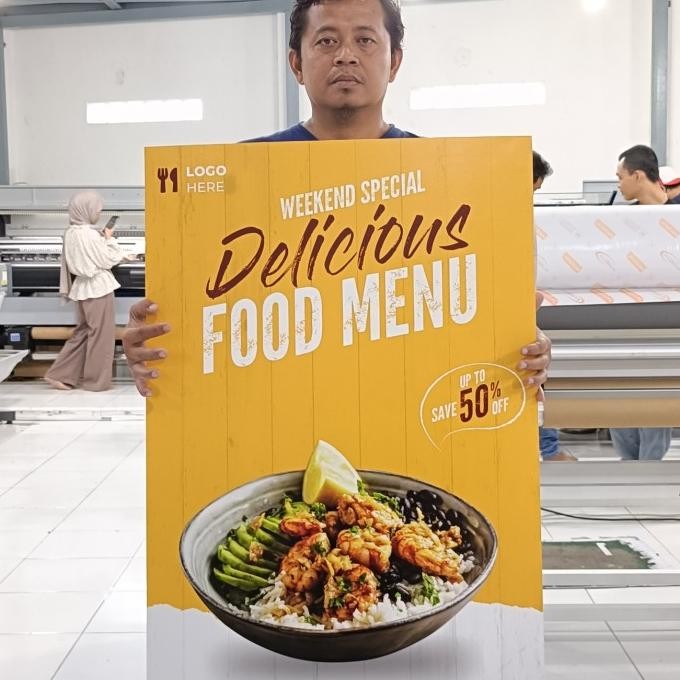 Jasa Print & Die Cut Foam Board Meteran Tinta Uv Gell Untuk Tripod Banner, Poster, Wall Decor, Dll (
