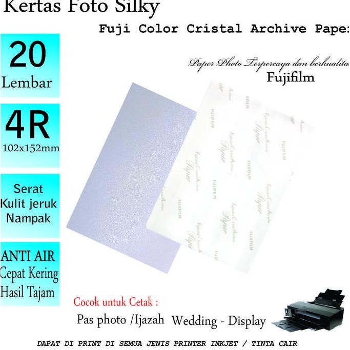 Kertas Foto 4R Fujifilm Silky Terbaru