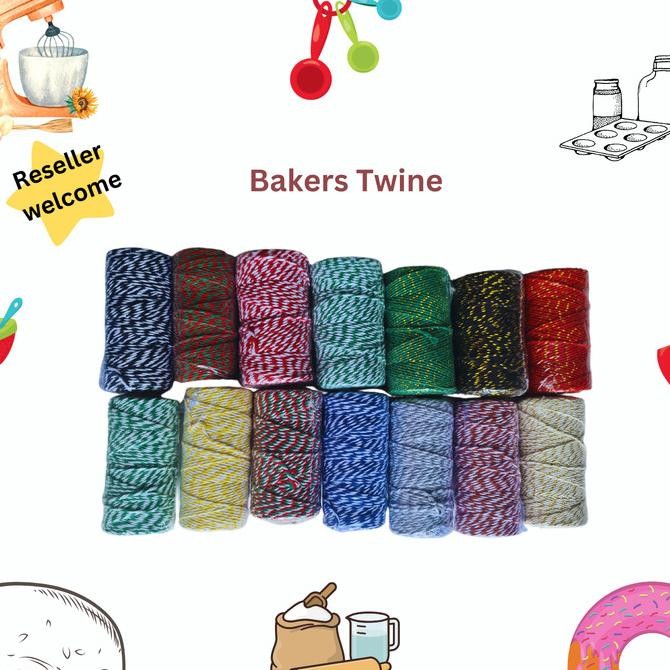 

tali kado bakers twine / Tali rami warna tali hangtag tali hampers by Radhiant official