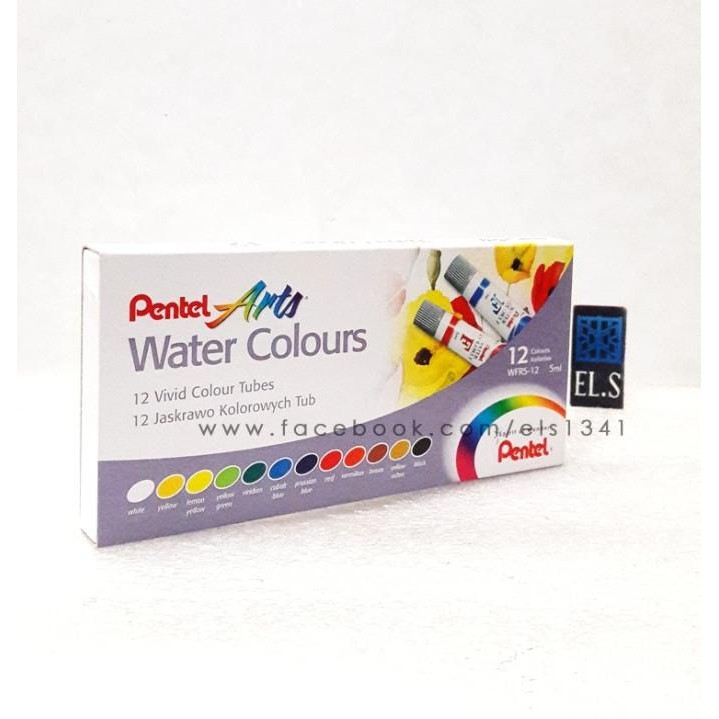 

Pentel Water Color 12 Warna ( Cat Air ) by Radhiant official