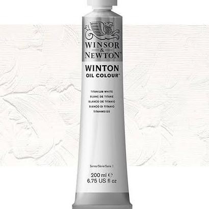 

Cat Minyak Winton Oil Colour 200 ml Titanium White Winsor & Newton by Radhiant official