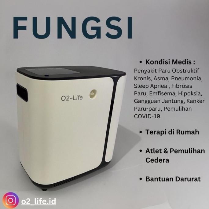 OXYGEN CONCENTRATOR 1LPM O2-LIFE MESIN PENGGANTI TABUNG OKSIGEN - O2-LIFE ORIGINAL DAN TERPERCAYA