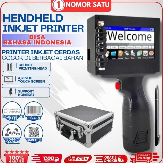Produk Baru JY-N127 Mesin Bare Inkjet Printer Handheld Expired Date & Logo
