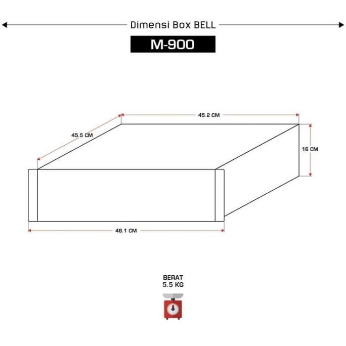Box Power Amplifier Bell M900 M-900 M 900 Box Bell Original