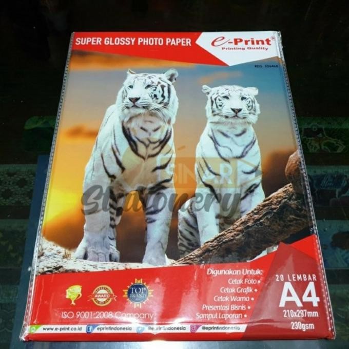 

Kertas Photo Super Glossy Photo Paper 230Gsm Polos Eprint Terbaru