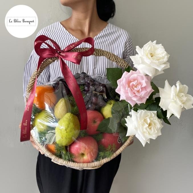 

Grosir Fruit Parcel | Parcel Buah Rattan Basket Medium